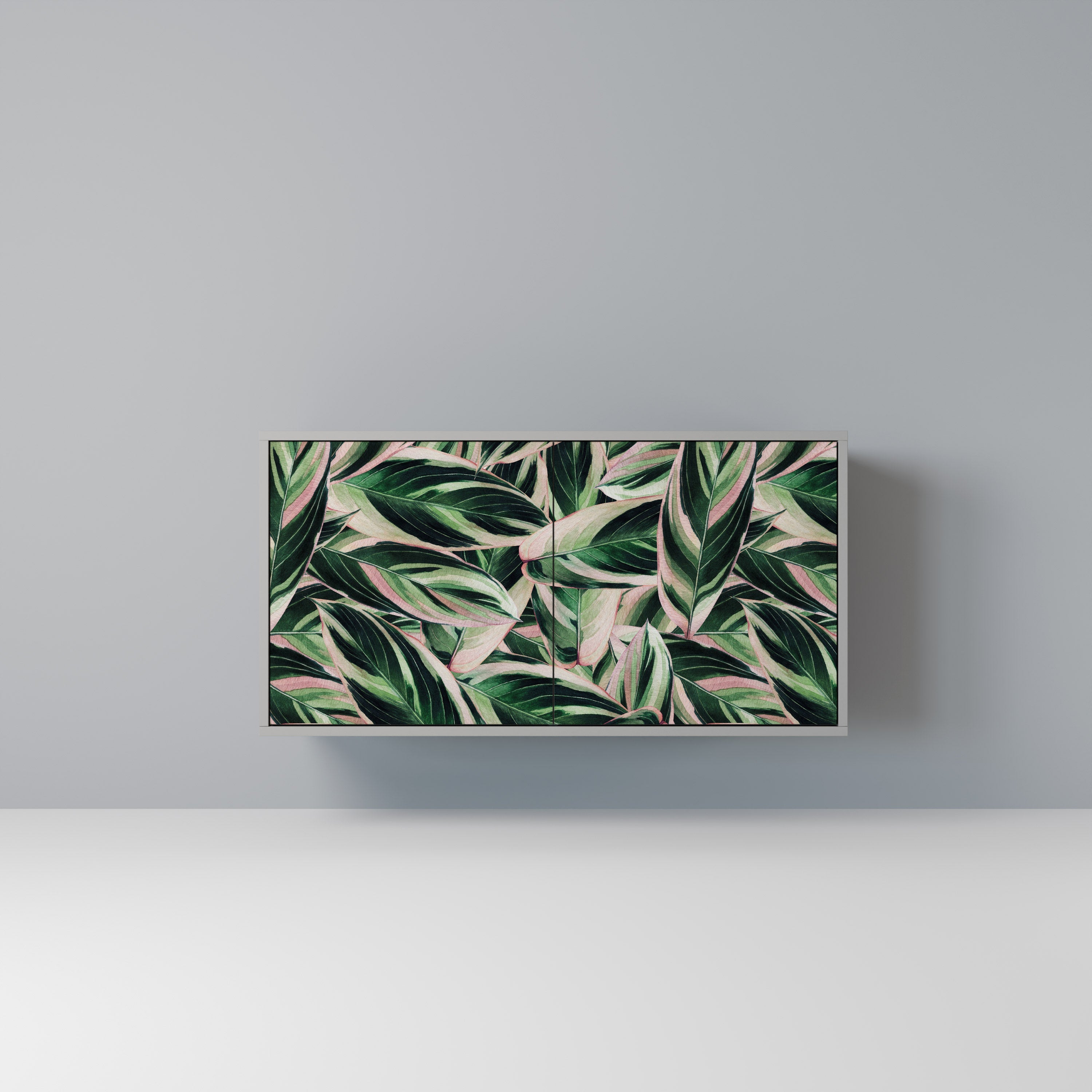 EERIE STROMANTHE Aparador de 2 Portas em Acabamento Cinzento