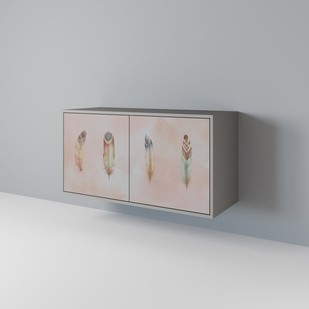 THE DELIQUESCE 2-Door Sideboard in Grey Finish