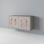 THE DELIQUESCE 2-Door Sideboard in Grey Finish