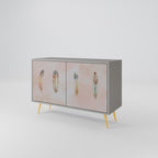 THE DELIQUESCE 2-Door Sideboard in Grey Finish