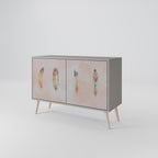 THE DELIQUESCE 2-Door Sideboard in Grey Finish