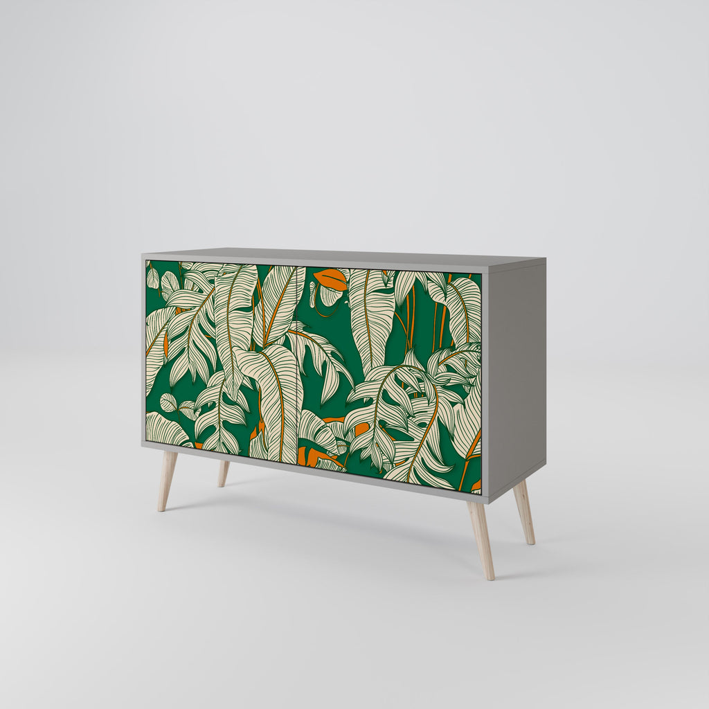 VERDANT PLEASURES 2-Door Sideboard in Grey Finish