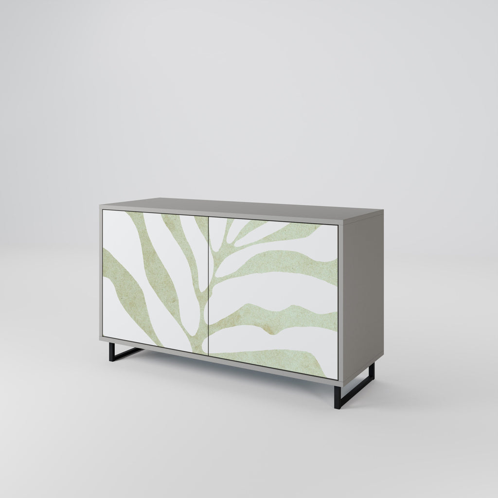 BOTANICAL SPARK 2-Door Sideboard in Grey Finish