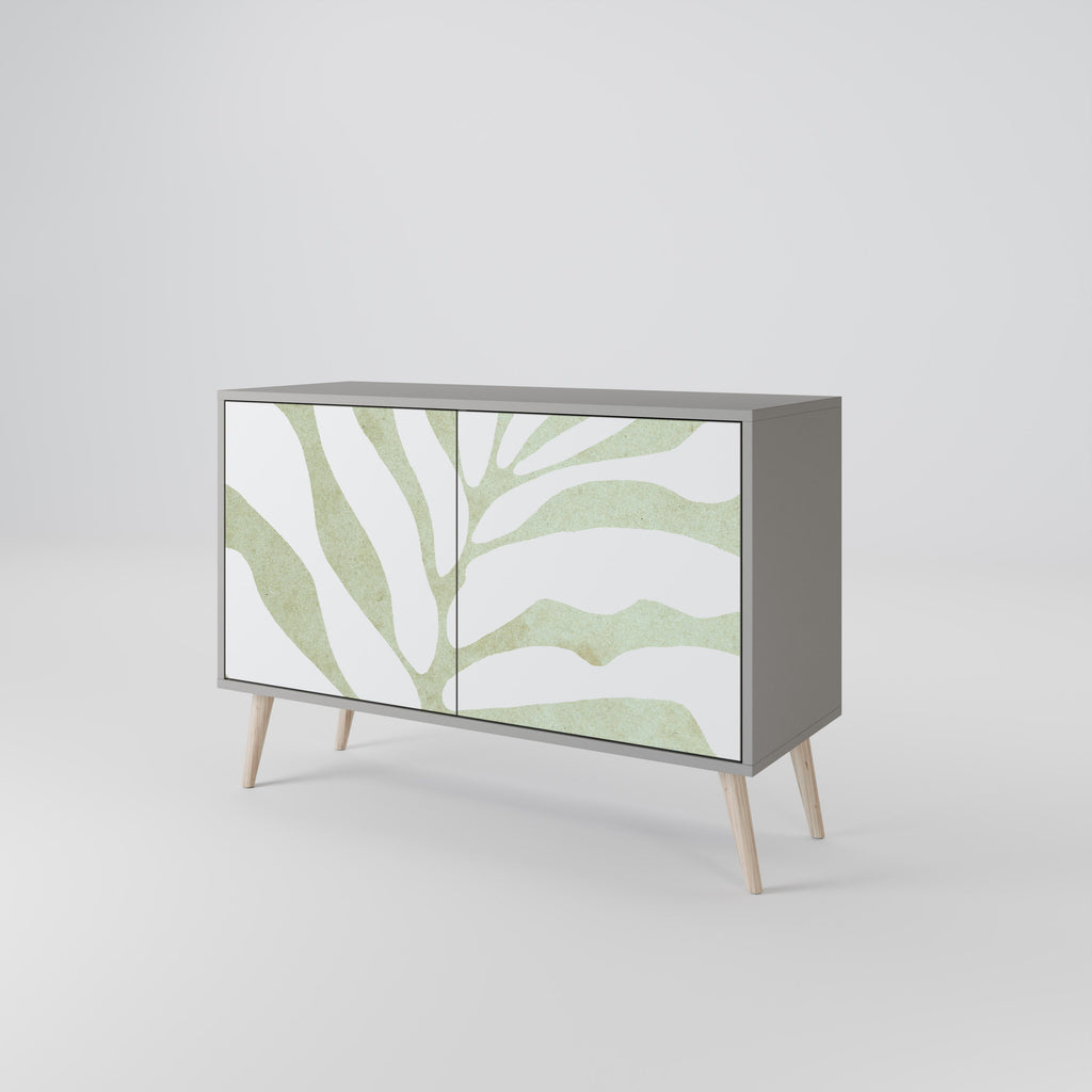 BOTANICAL SPARK 2-Door Sideboard in Grey Finish