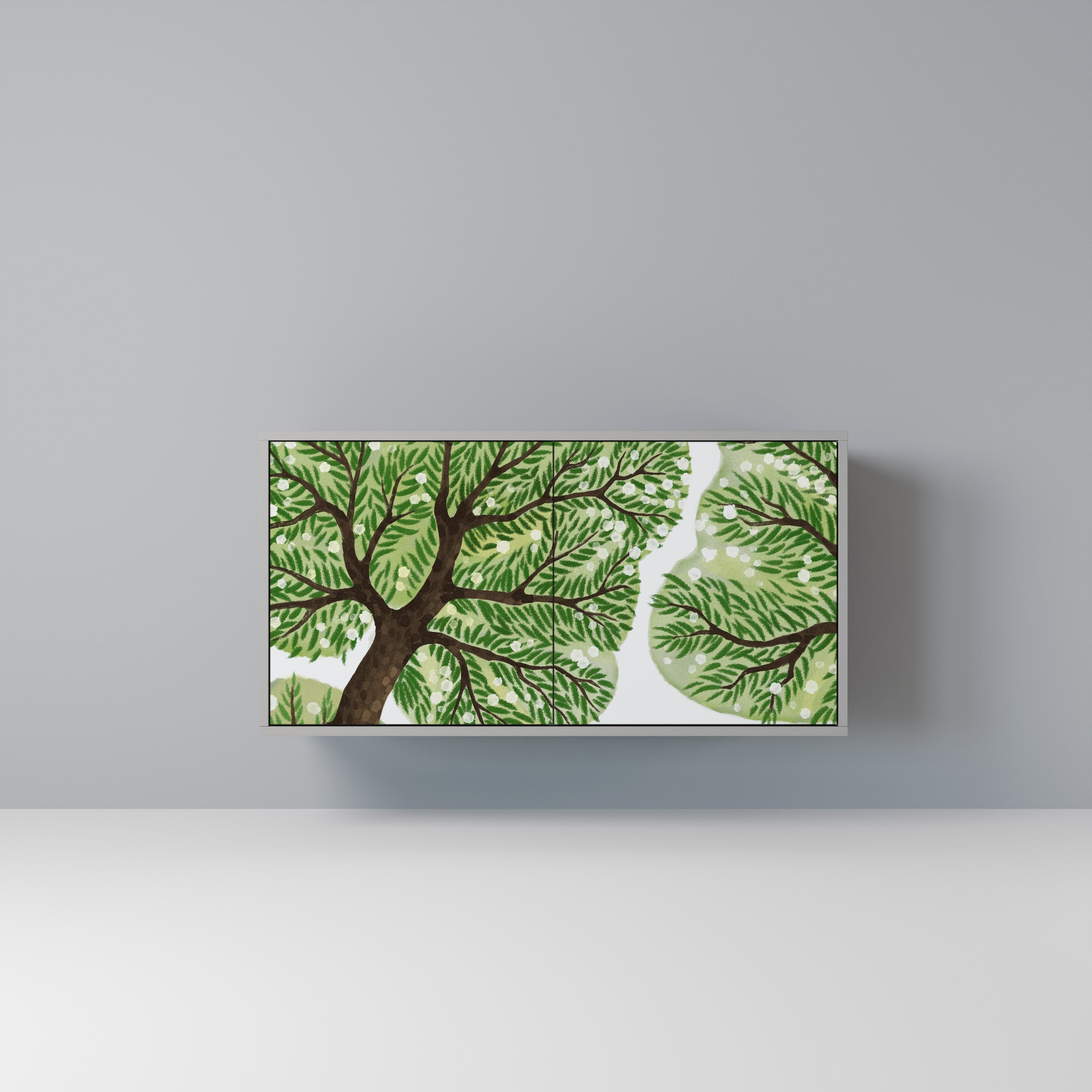 WILDERNESS DASH Aparador de 2 Portas em Acabamento Cinzento