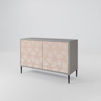 LEAVES ON BEIGE 2-Door Sideboard in Grey Finish