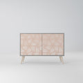 LEAVES ON BEIGE 2-Door Sideboard in Grey Finish