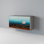 LUNAR SECRETS 2-Door Sideboard in Grey Finish