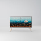 LUNAR SECRETS 2-Door Sideboard in Grey Finish