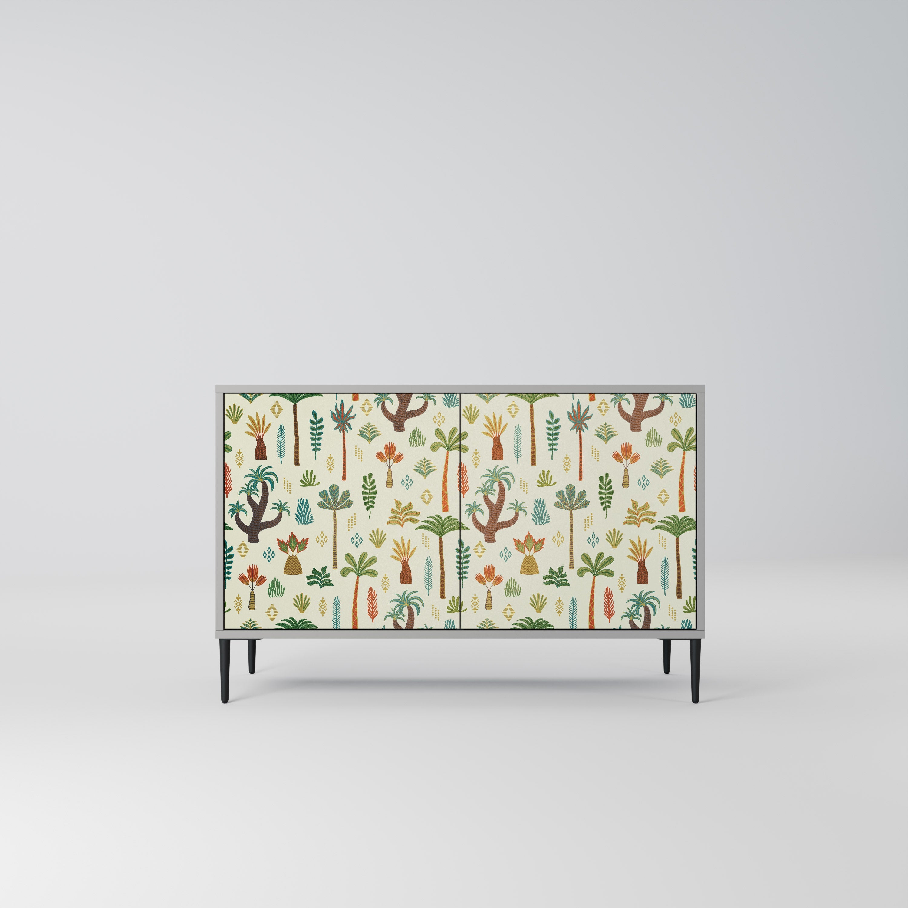 PALM SPRING Aparador de 2 Portas em Acabamento Cinzento