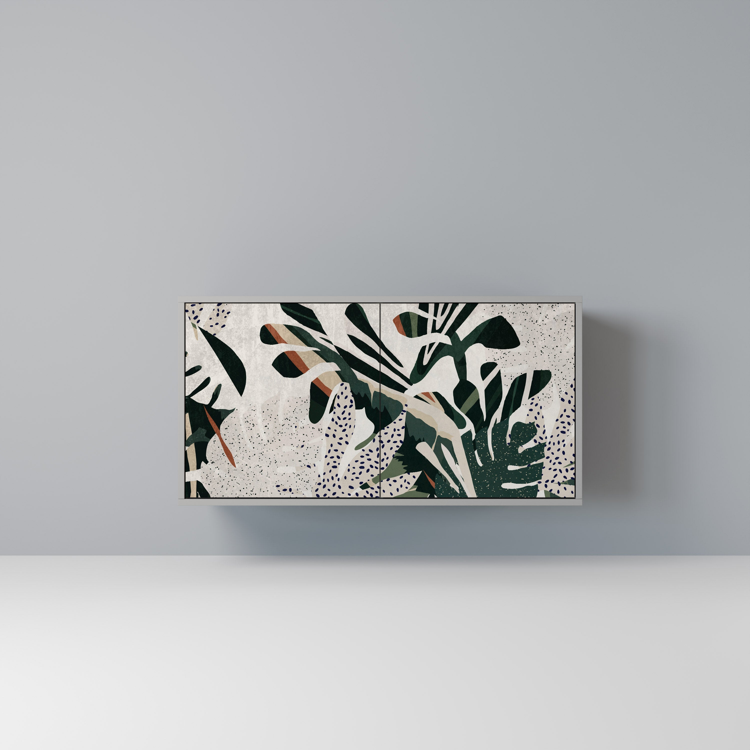 VERDURE FORMATION Aparador de 2 Portas em Acabamento Cinzento