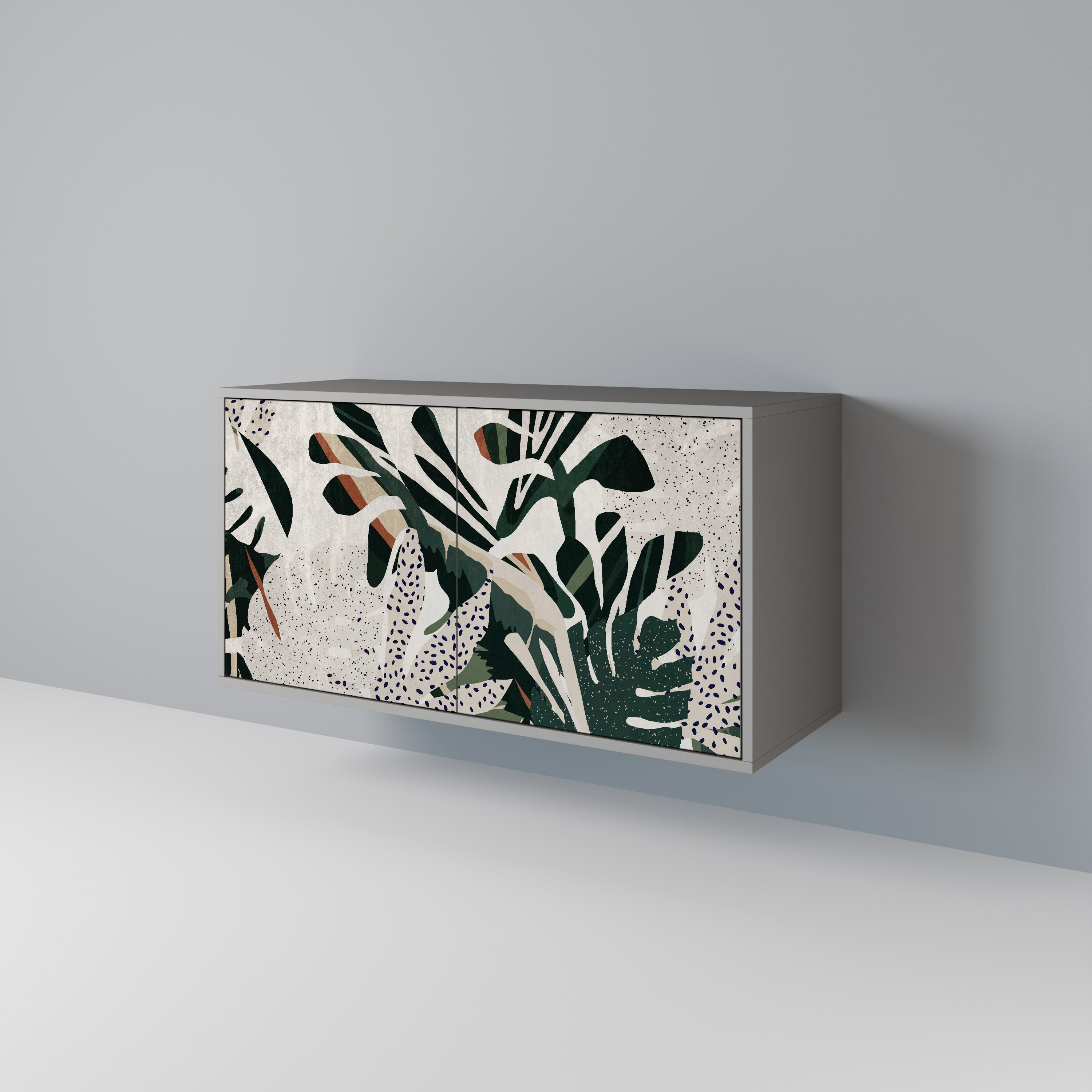 VERDURE FORMATION Aparador de 2 Portas em Acabamento Cinzento