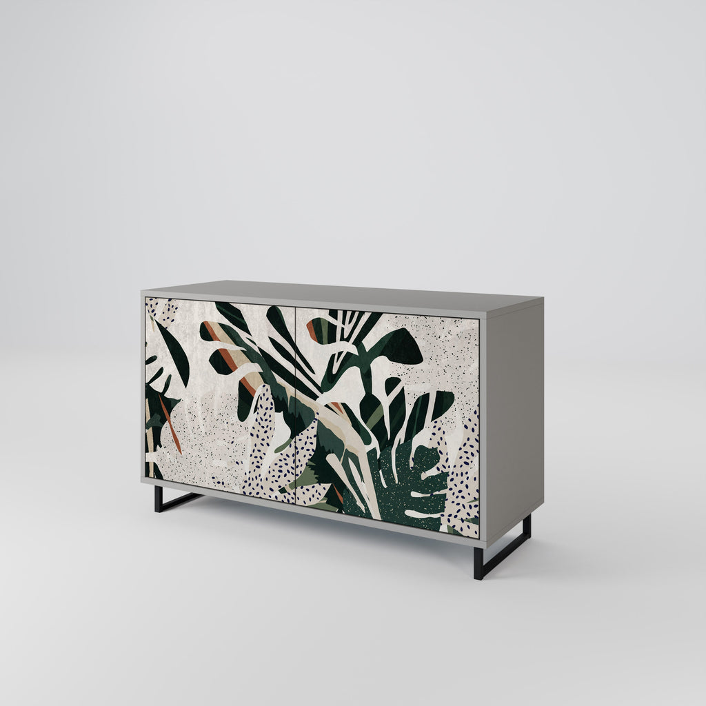 VERDURE FORMATION Aparador de 2 Portas em Acabamento Cinzento