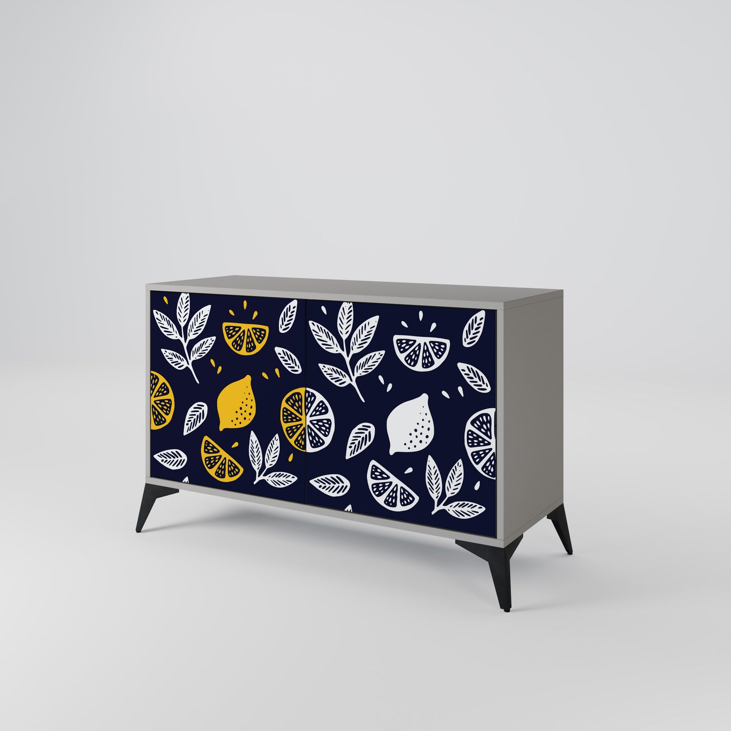 CITRUS BLACK AND WHITE Aparador de 2 Portas