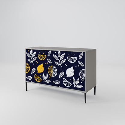 CITRUS BLACK AND WHITE Aparador de 2 Portas