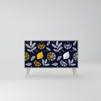 CITRUS BLACK AND WHITE Aparador de 2 Portas em Acabamento Cinzento