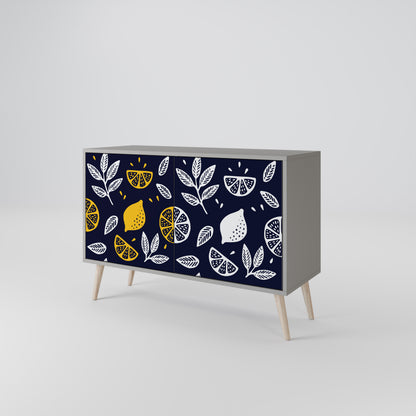 CITRUS BLACK AND WHITE Aparador de 2 Portas