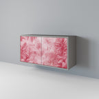 SWEET TROPICS Aparador de 2 Portas em Acabamento Cinzento