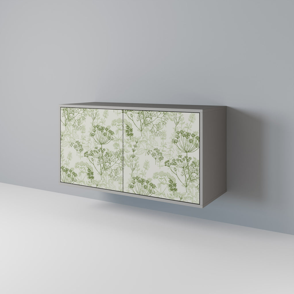 FENNEL BALDACHIN Aparador de 2 Portas em Acabamento Cinzento