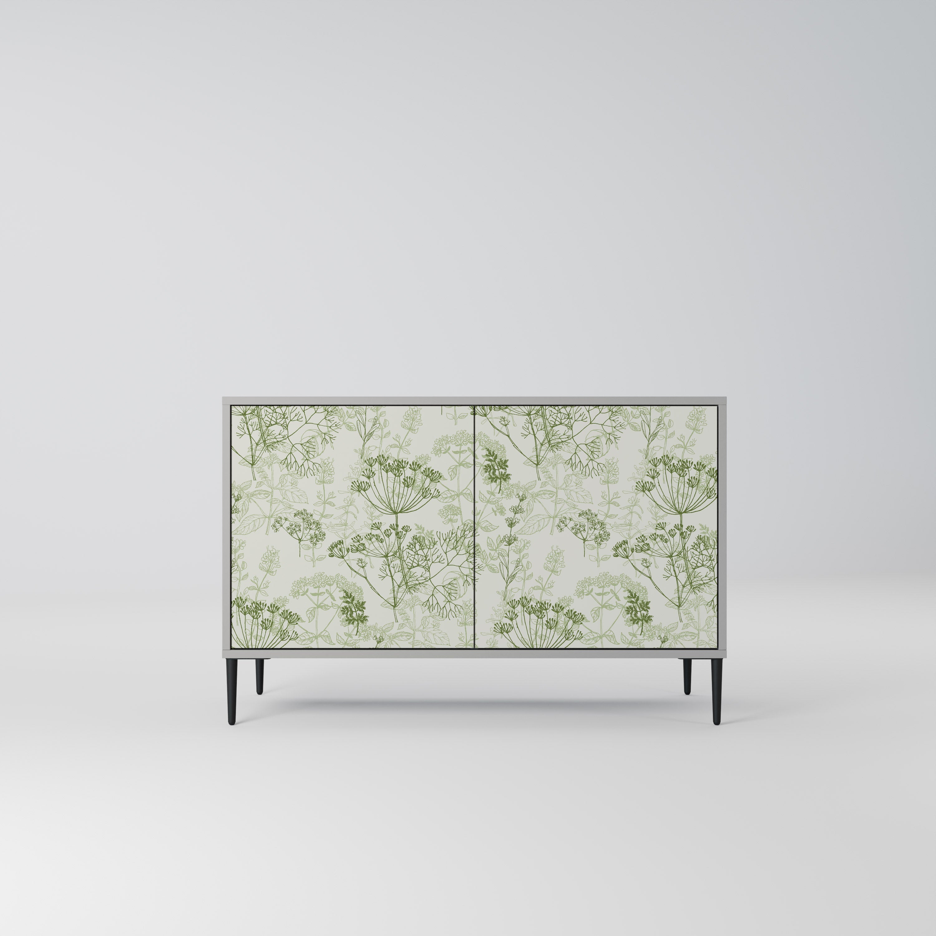 FENNEL BALDACHIN Aparador de 2 Portas em Acabamento Cinzento