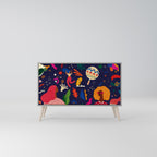 FESTIVE PLEASURES Aparador de 2 Portas em Acabamento Cinzento