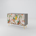 COCOA FRUITS Aparador de 2 Portas em Acabamento Cinzento