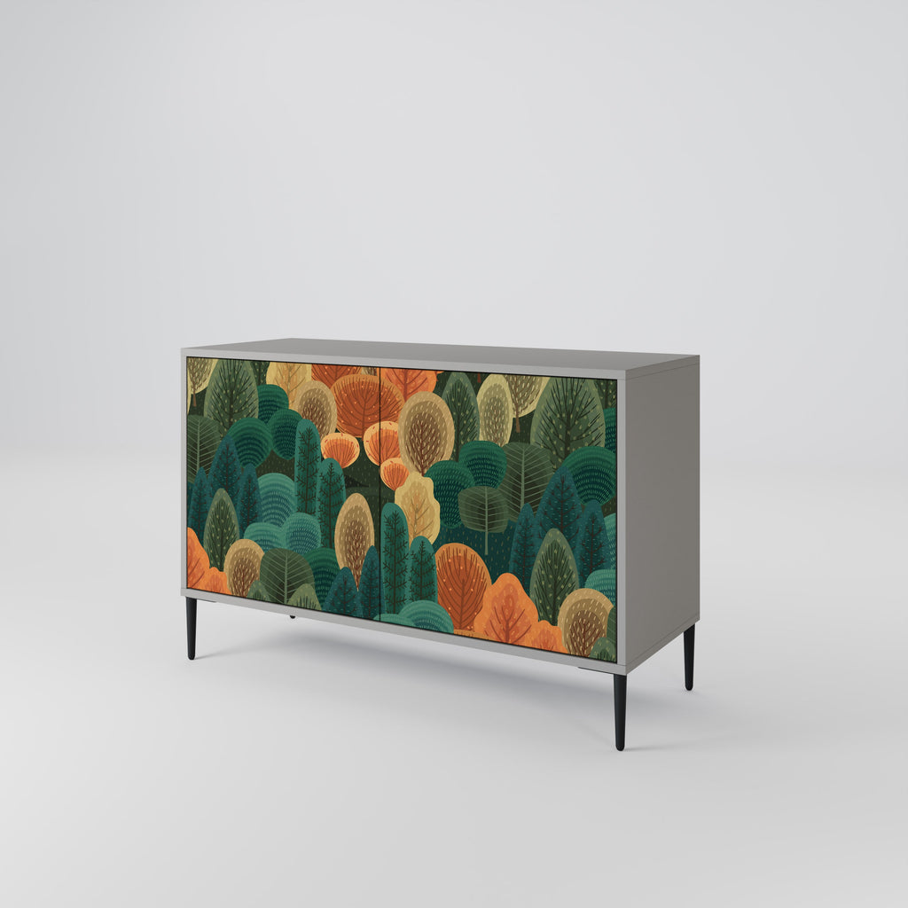 AUTUMN KALEIDOSCOPE 2-Door Sideboard in Grey Finish