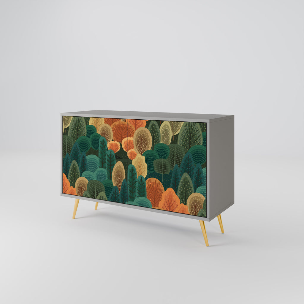 AUTUMN KALEIDOSCOPE 2-Door Sideboard in Grey Finish
