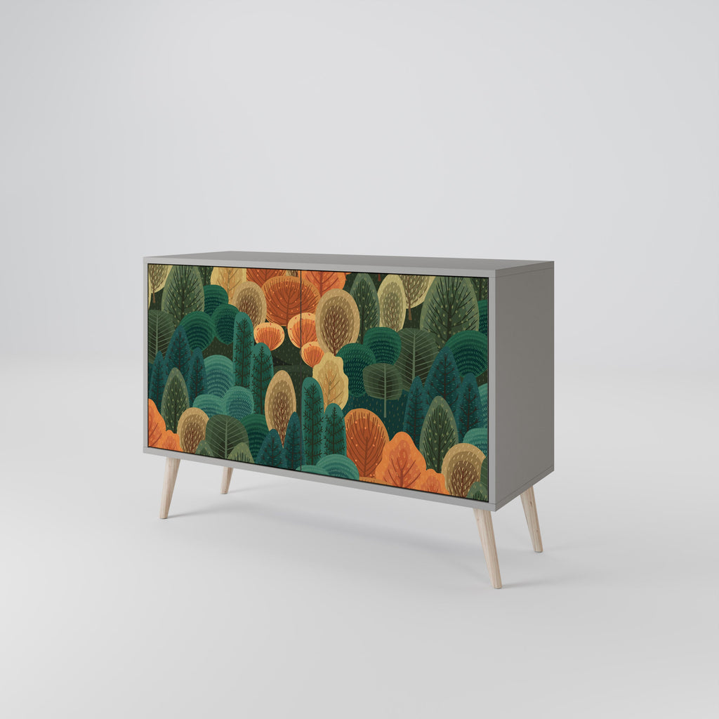 AUTUMN KALEIDOSCOPE 2-Door Sideboard in Grey Finish