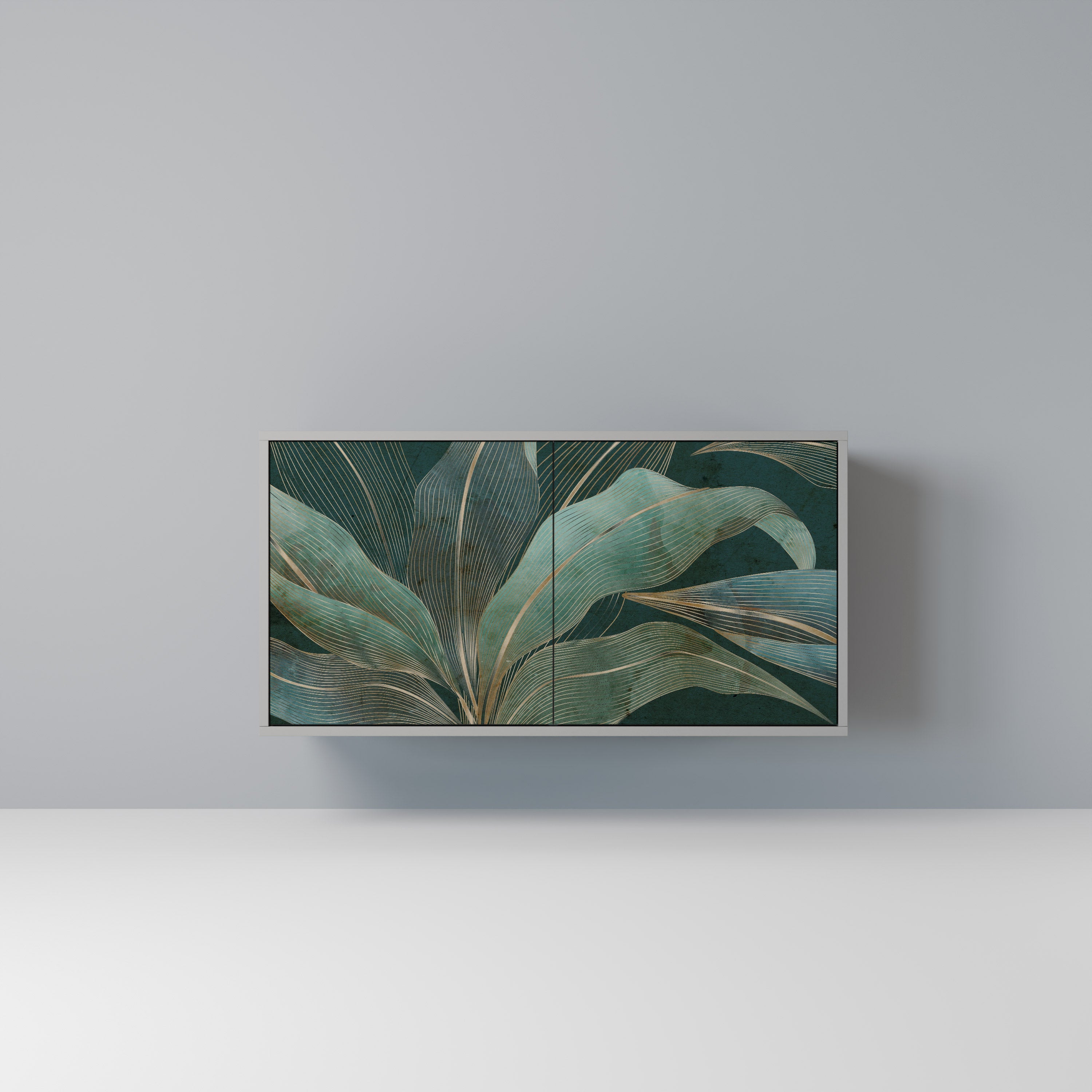 ROYAL GREEN Aparador de 2 Portas em Acabamento Cinzento