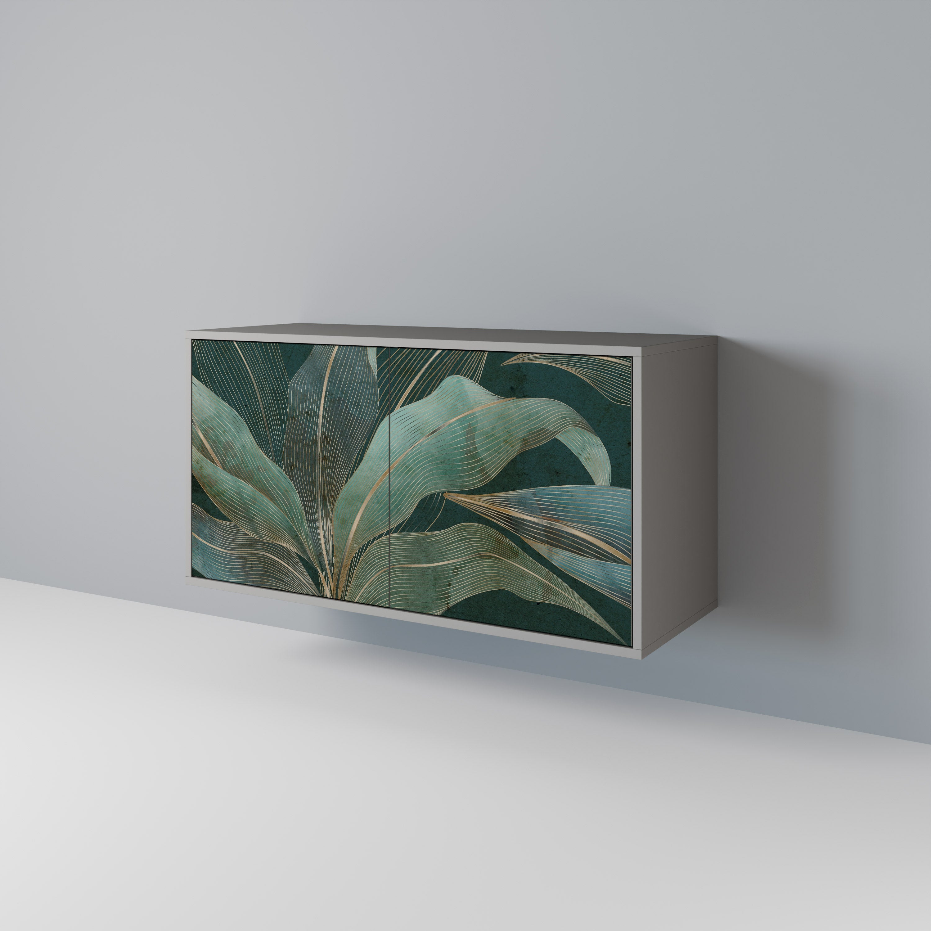 ROYAL GREEN Aparador de 2 Portas em Acabamento Cinzento