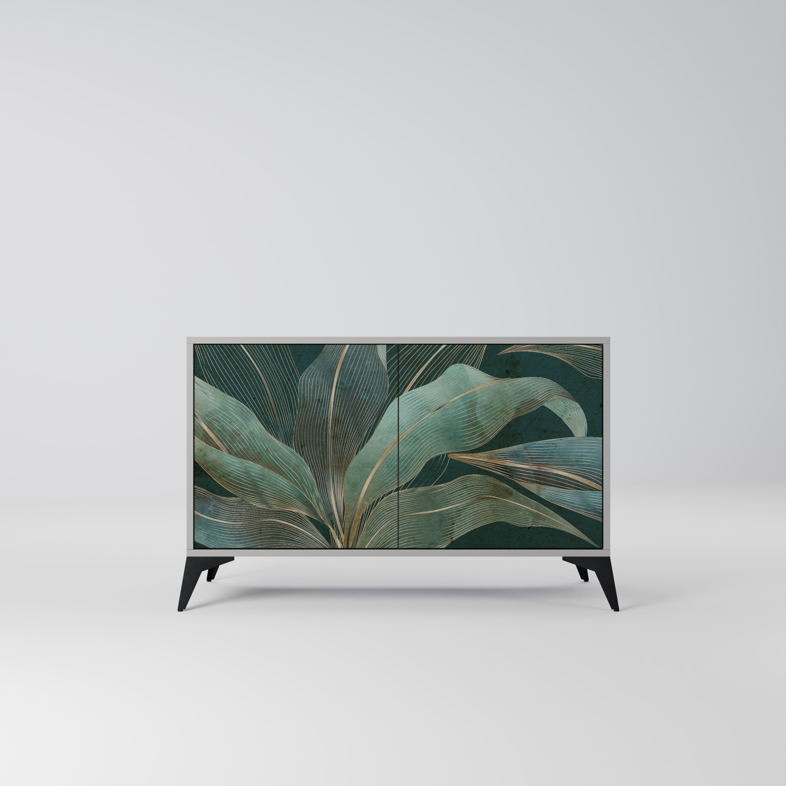 ROYAL GREEN Aparador de 2 Portas em Acabamento Cinzento