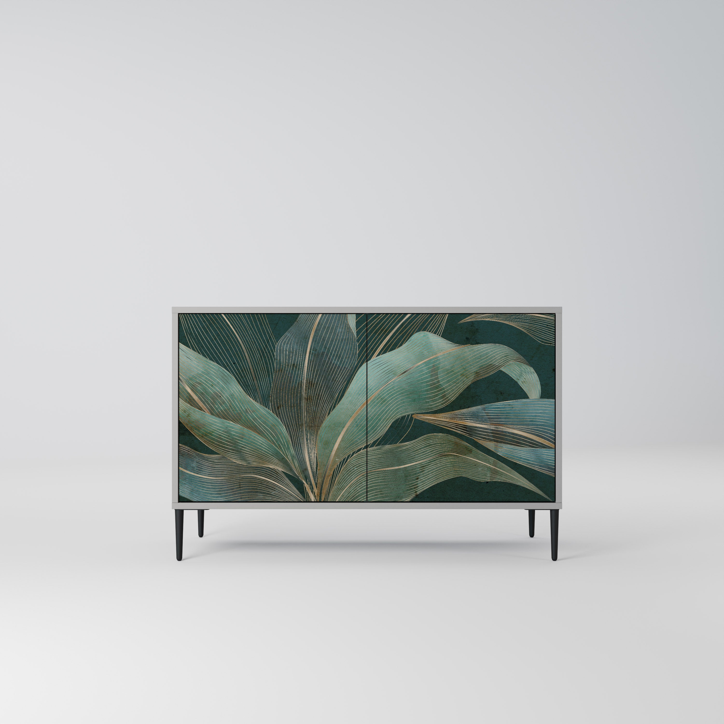 ROYAL GREEN Aparador de 2 Portas em Acabamento Cinzento