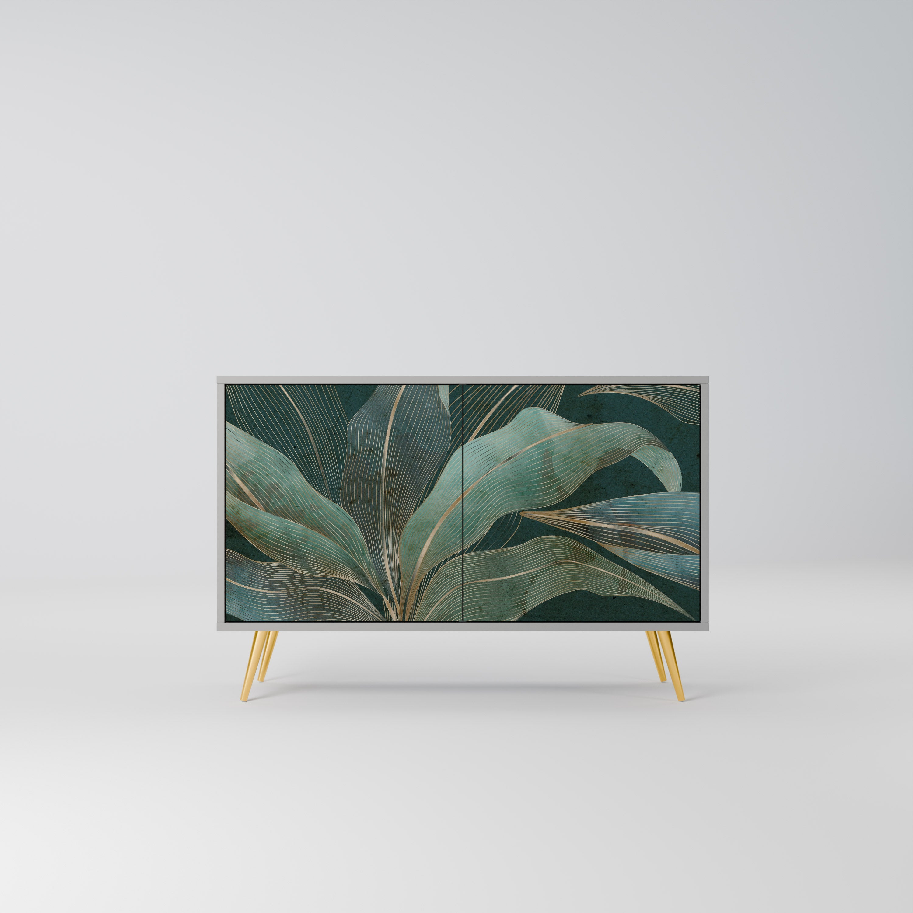 ROYAL GREEN Aparador de 2 Portas em Acabamento Cinzento