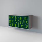 DESERT GREEN 2-Door Sideboard in Grey Finish