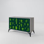 DESERT GREEN 2-Door Sideboard in Grey Finish