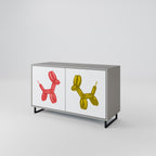 CHILDHOOD MEMORY 2-Door Sideboard in Grey Finish