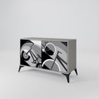 BIKE ENERGY 2-Door Sideboard in Grey Finish