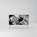 BIKE ENERGY 2-Door Sideboard in Grey Finish