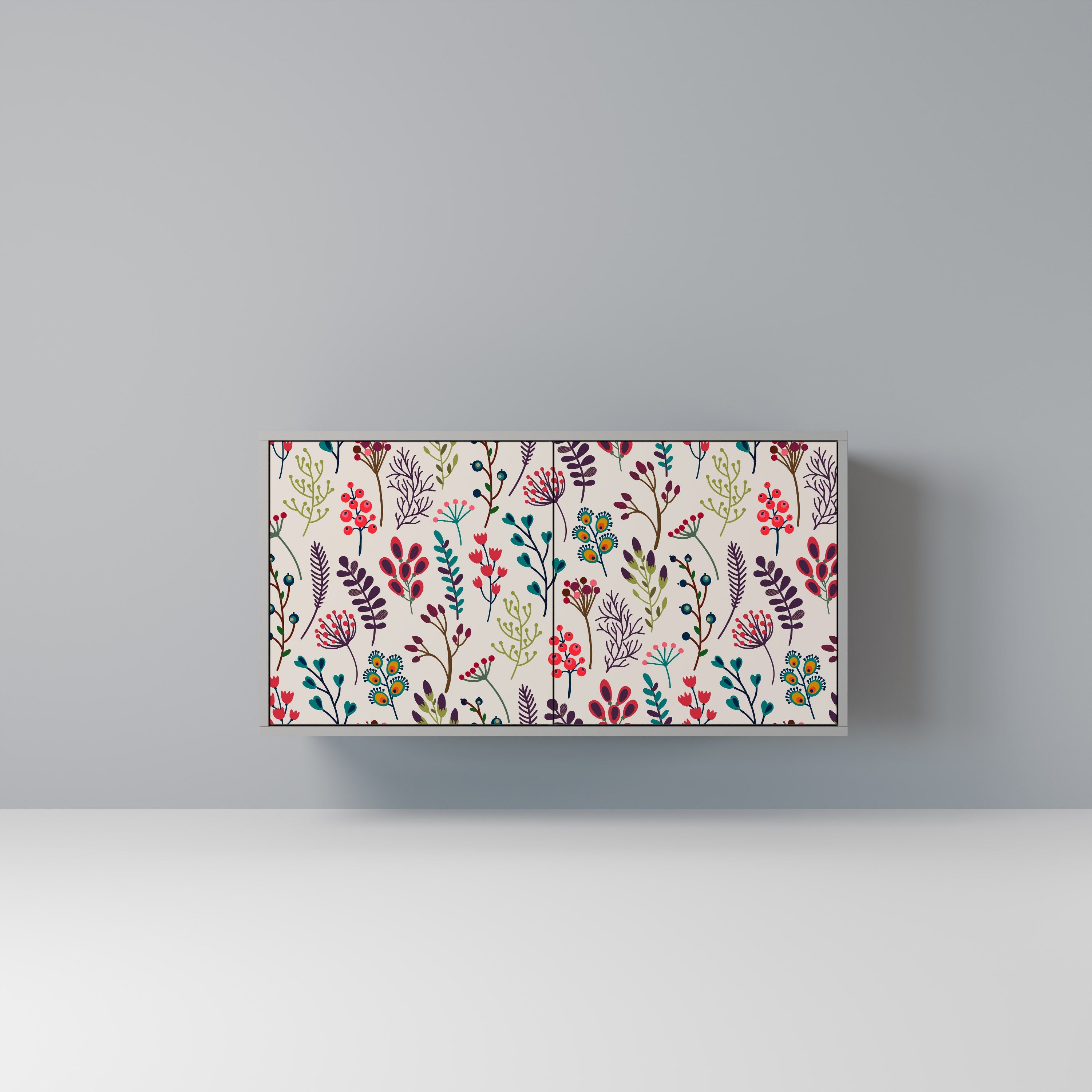 AUTUMN SUNDRIES 2-Door Sideboard in Grey Finish