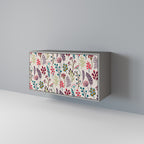 AUTUMN SUNDRIES Aparador de 2 Portas em Acabamento Cinzento