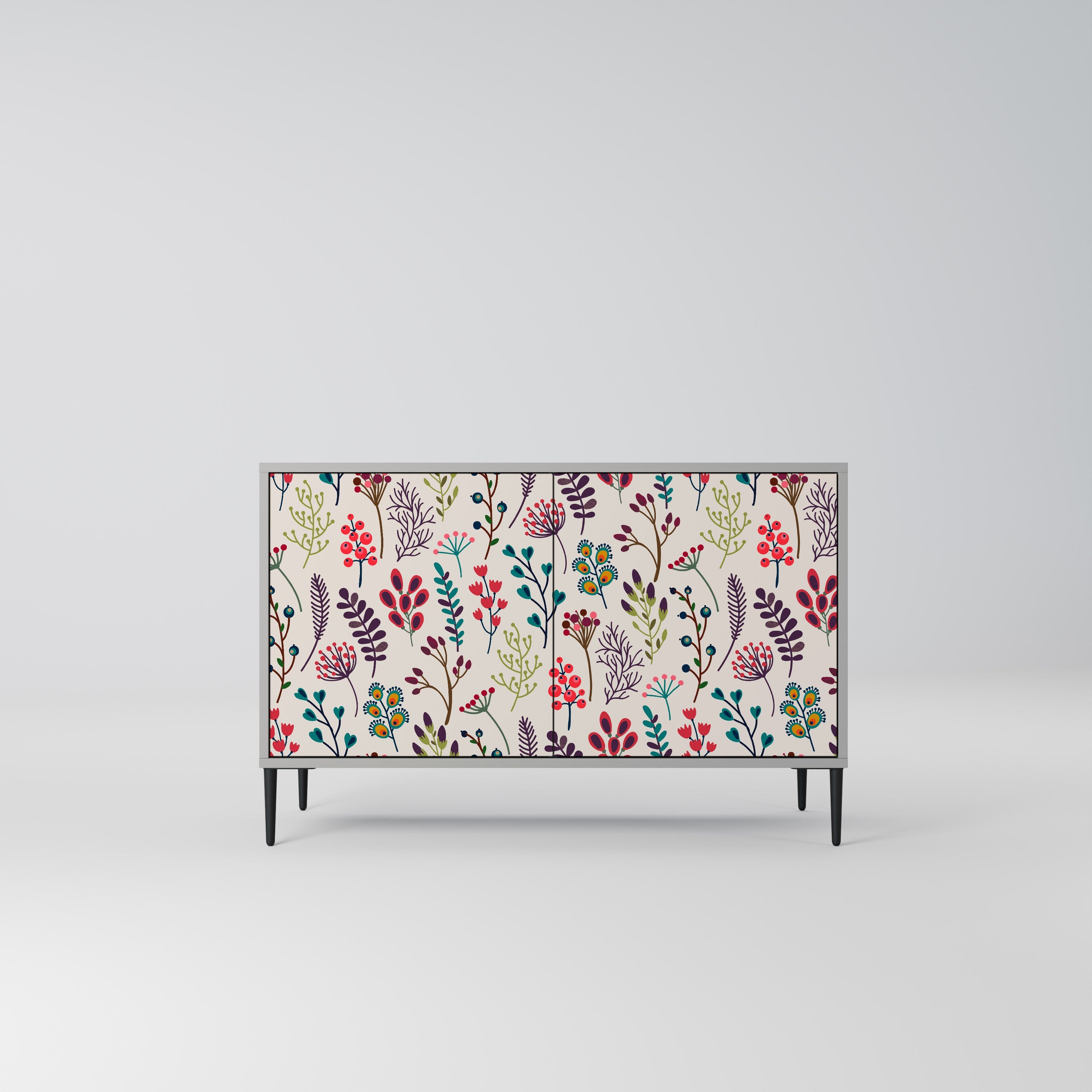 AUTUMN SUNDRIES 2-Door Sideboard in Grey Finish