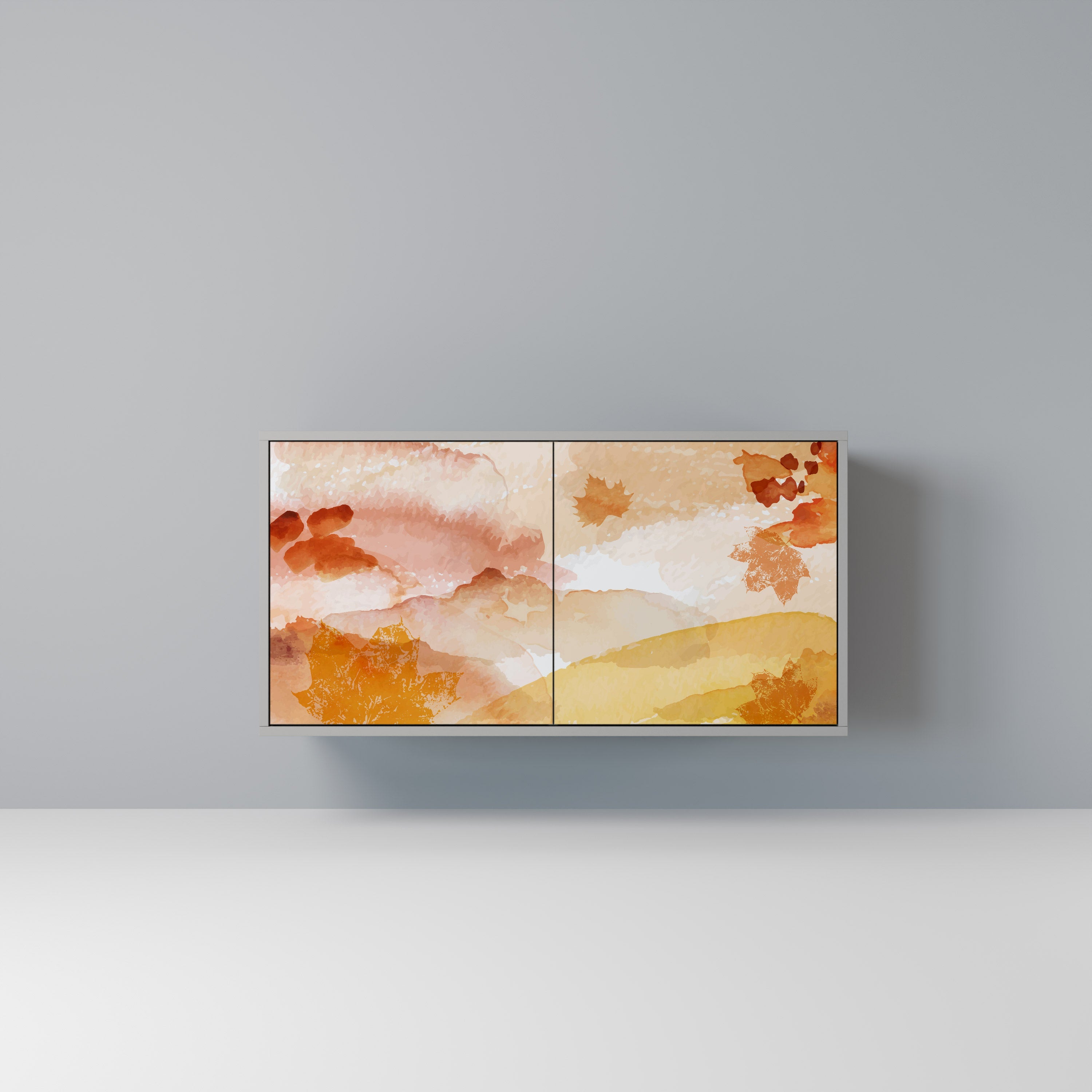 TRACES OF AUTUMN 2-Door Sideboard in Grey Finish