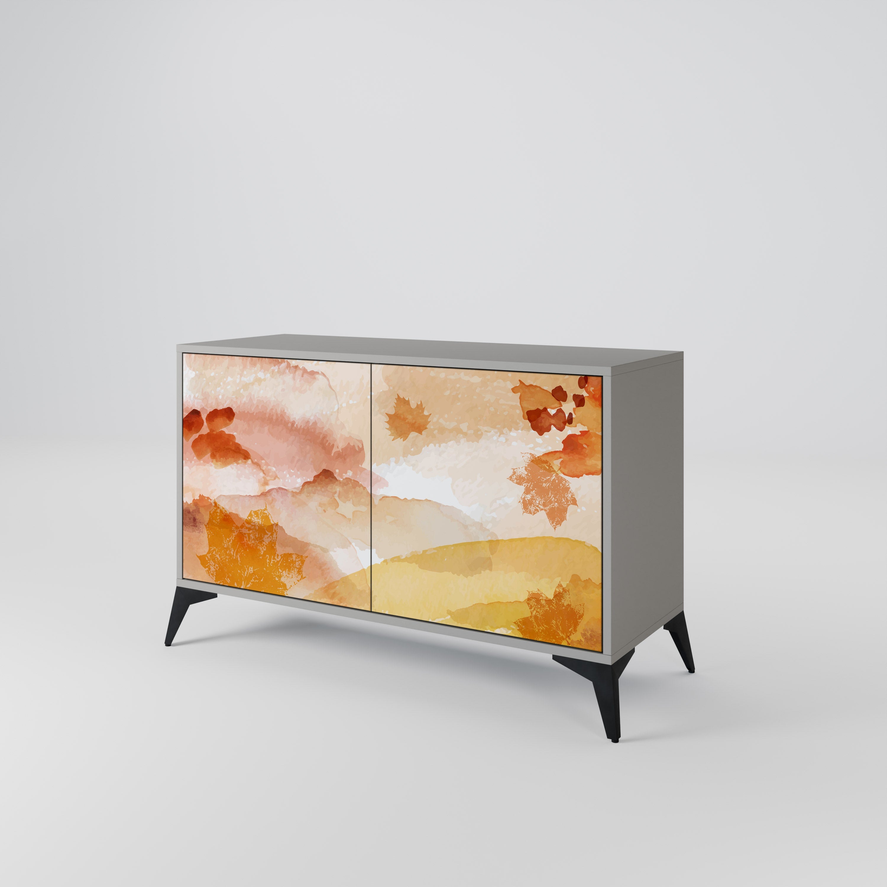 TRACES OF AUTUMN 2-Door Sideboard in Grey Finish