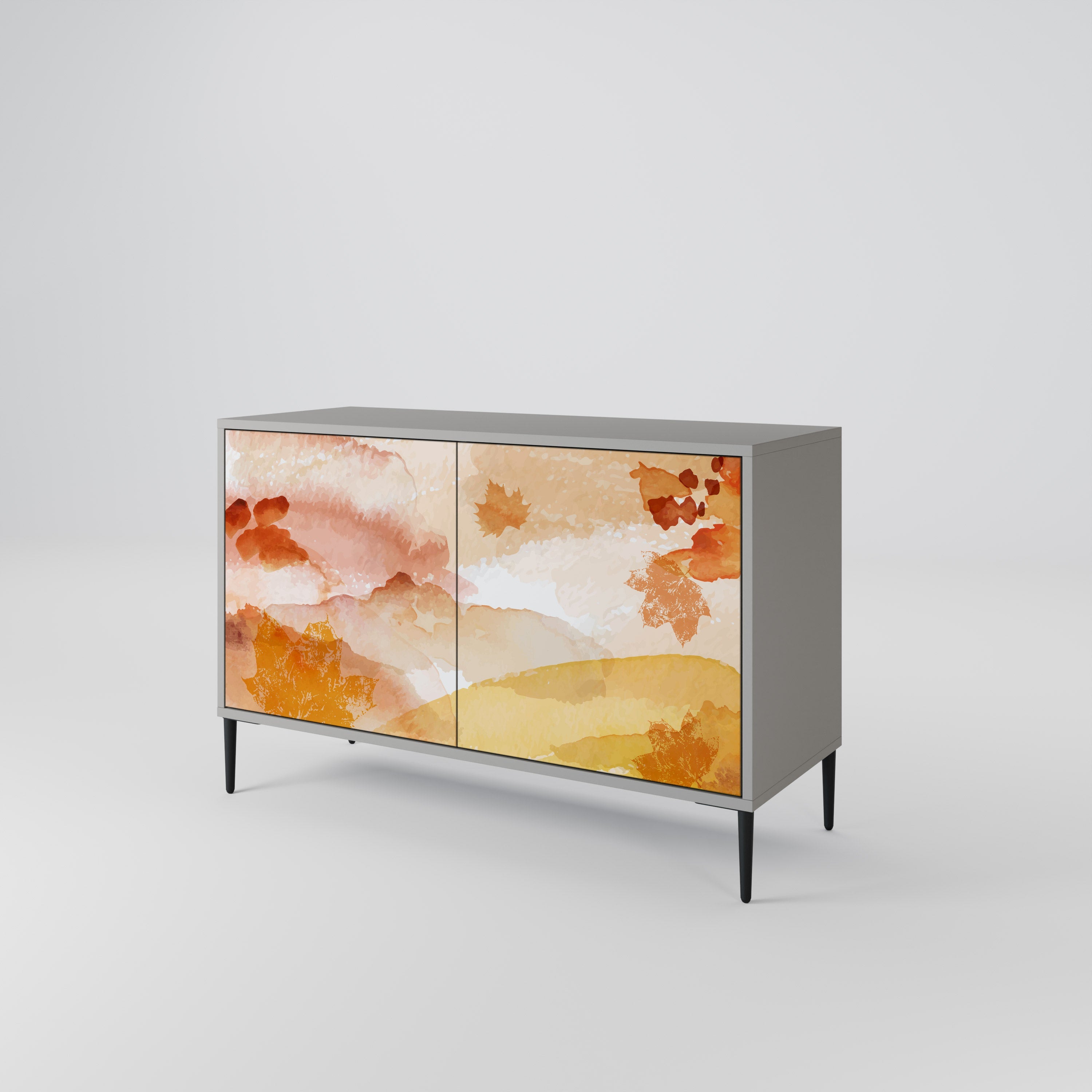 TRACES OF AUTUMN 2-Door Sideboard in Grey Finish