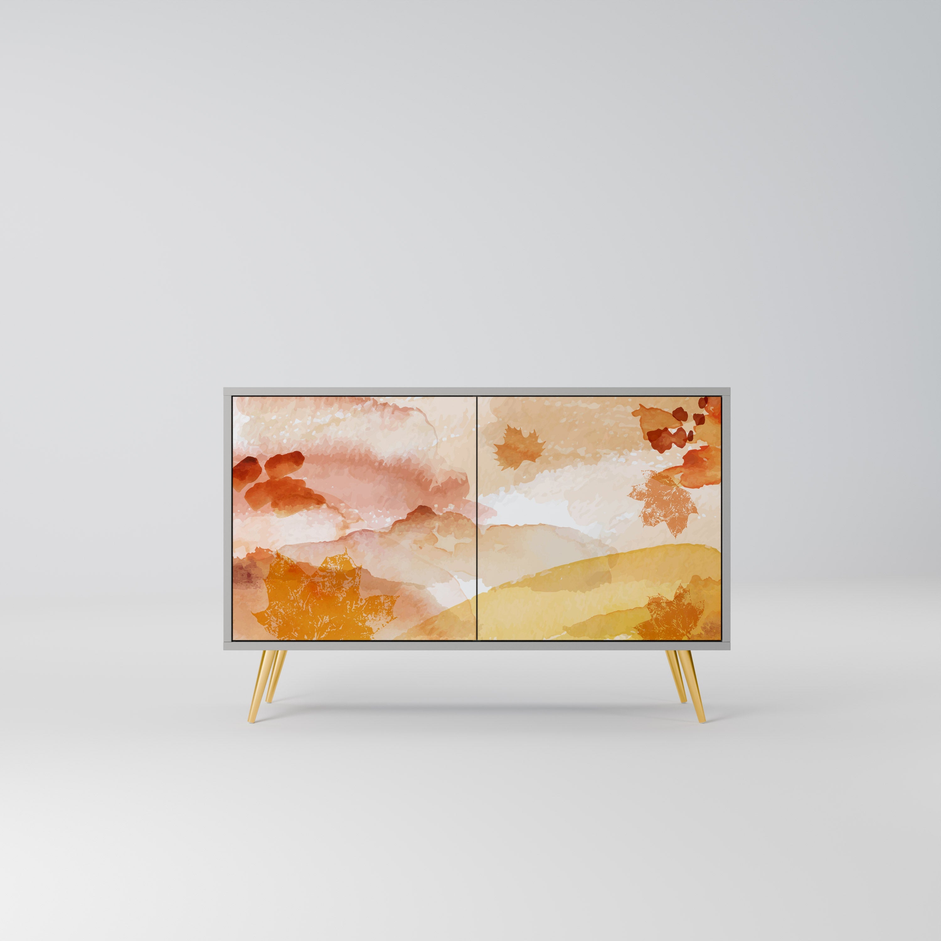 TRACES OF AUTUMN 2-Door Sideboard in Grey Finish