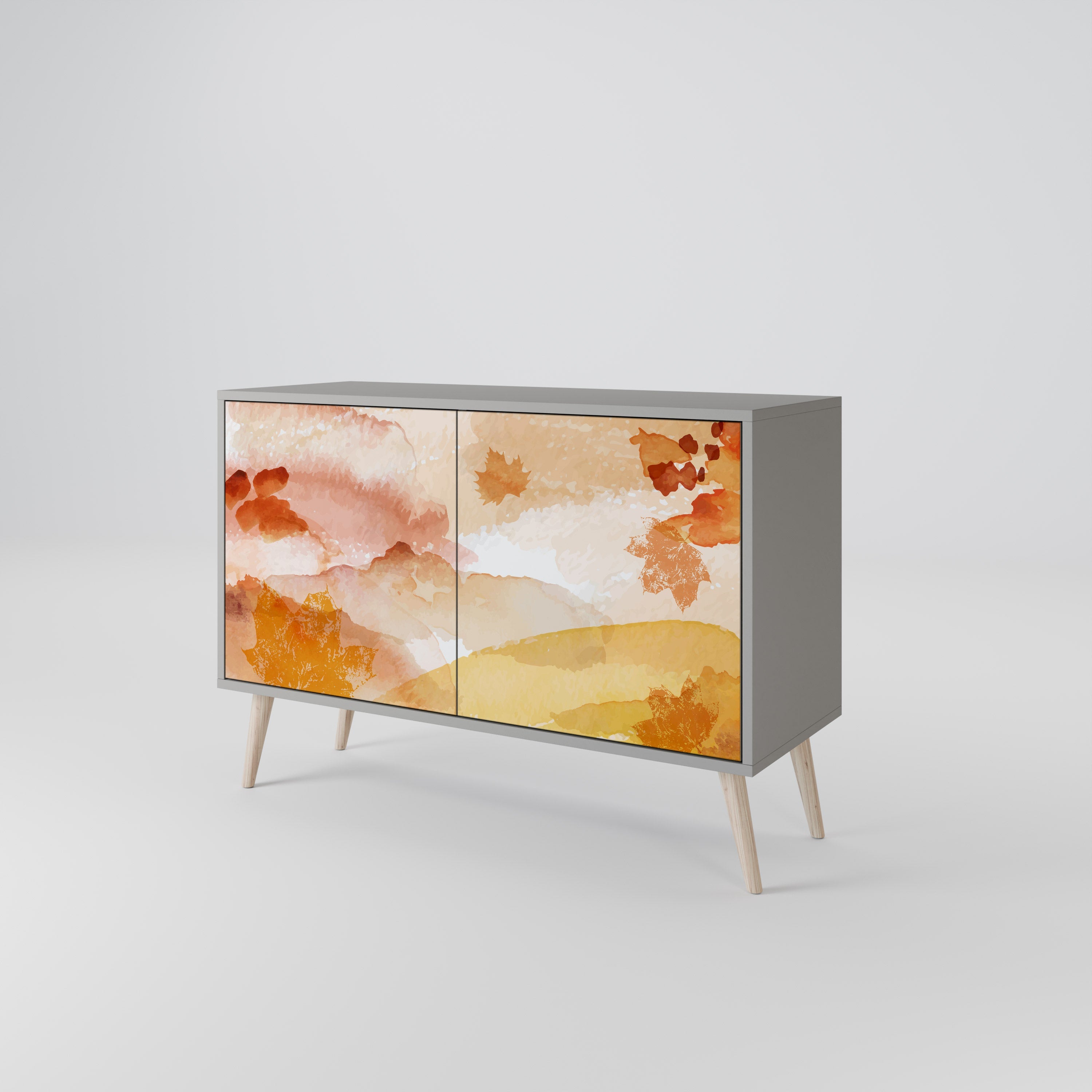 TRACES OF AUTUMN 2-Door Sideboard in Grey Finish