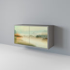 MORNING BY THE LAKE Aparador de 2 Portas em Acabamento Cinzento