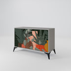 TROPICAL COMPOSITION 2-Door Sideboard in Grey Finish
