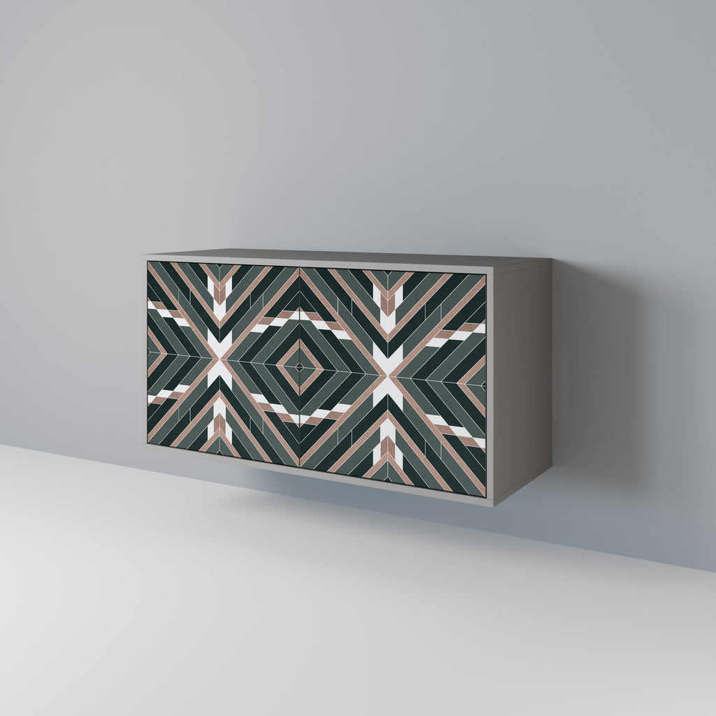 DIMENSION DELIGHTS 2-Door Sideboard in Grey Finish